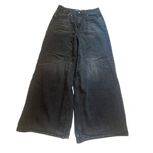 Terrain Incognita Extra Wide Leg Baggy Jeans Black Size XL‎